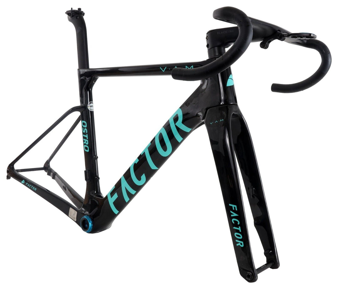 Factor OSTRO VAM Carbon Aero Disc Road Bike Frameset 52cm Module Turquoise 2022