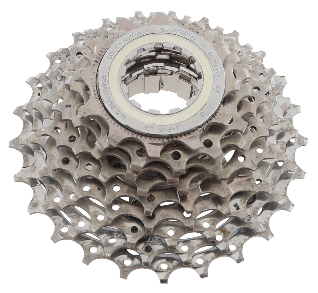 Shimano Ultegra CS-6500 9 Speed Road Bike Cassette 12-25T HG Race Silver Steel