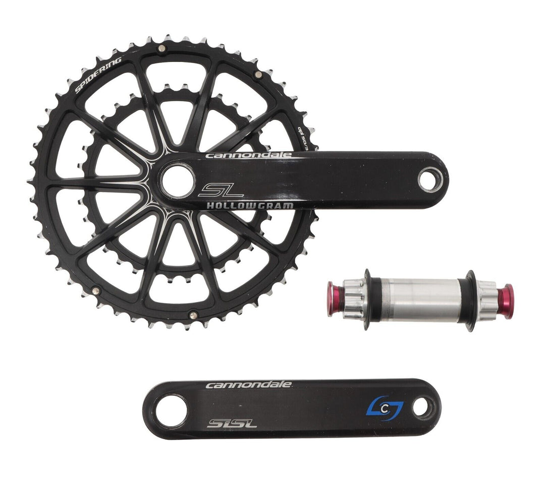 Cannondale SiSl Stages Power Meter Gen 1 Crankset 2x 50/34T 172.5mm Road Bike CX