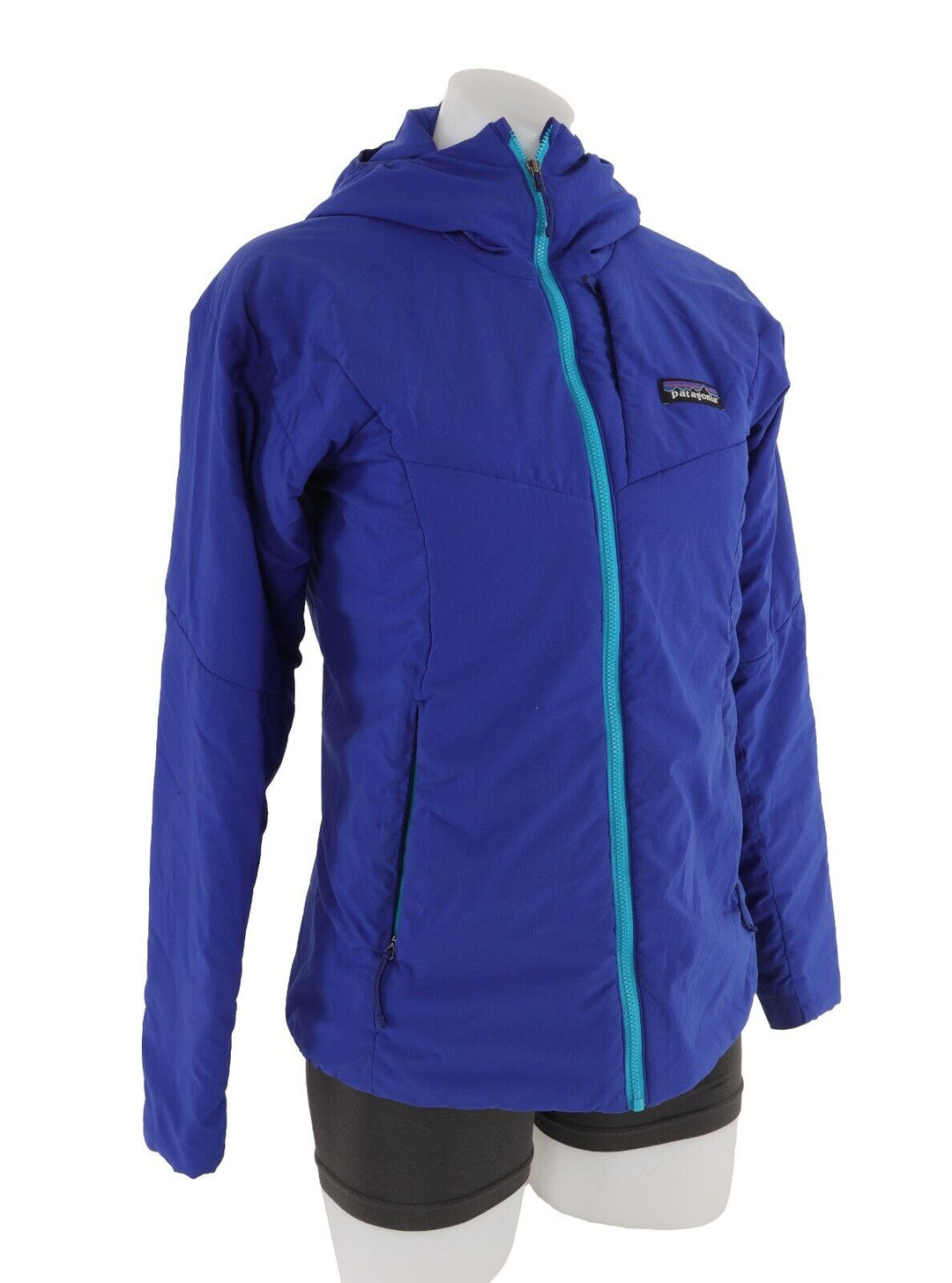 Patagonia Women's Nano-Air Hoody Jacket SMALL Blue Worn Wear Insulated Ski Tour