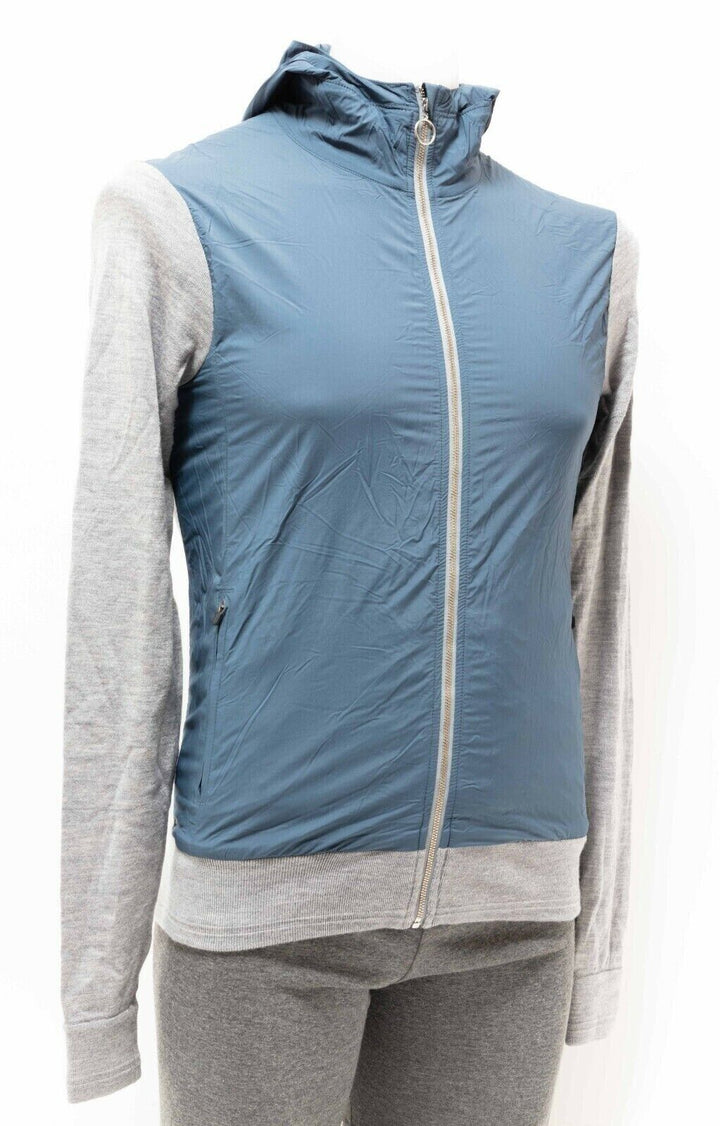 Rapha Hooded Top Insulated Jacket Men XS Blue Grey Road Mountain Bike Lifestyle