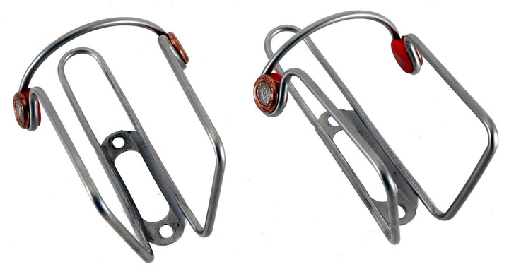 Elite Ciussi Inox Stainless Steel Water Bottle Cages 1 PAIR Road Bike Triathlon