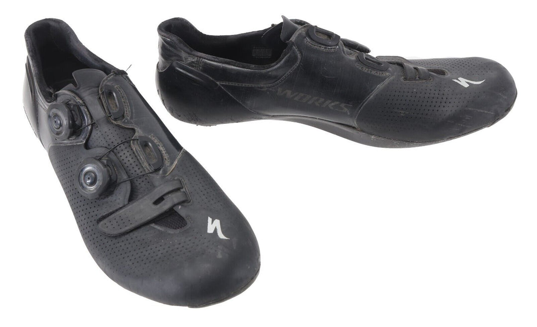 Specialized S-Works 6 Carbon Road Bike Shoes EU 44 US 10.6 BLACK 3 Bolt BOA