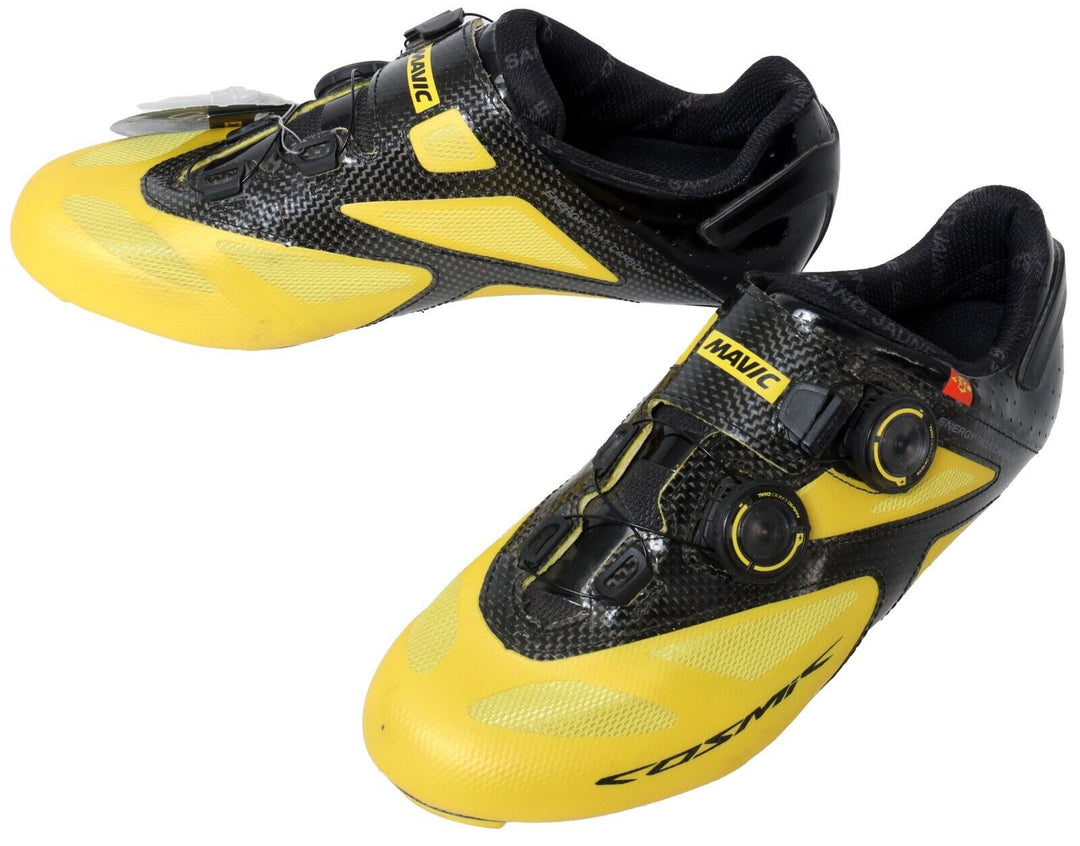 Mavic Cosmic Ultimate II Carbon Road Bike Shoes EU 40 2/3 US Men 7.5 Yellow