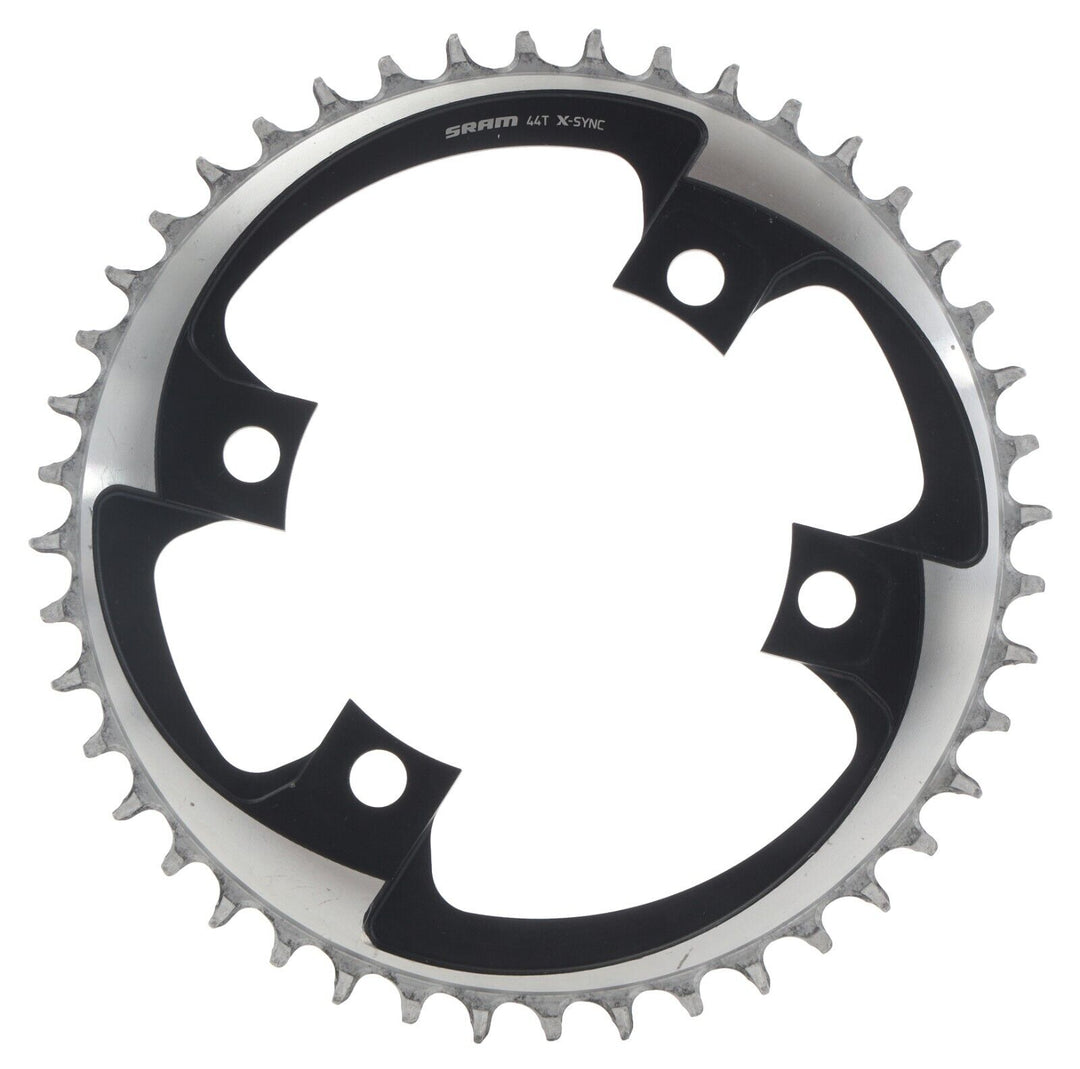 SRAM X-Sync AXS 1x 12 Speed Road Bike Chainring 44T 107mm BCD Grey Gravel 4 Bolt