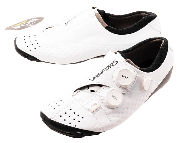 Bont Vaypor S Carbon Road Cycling Shoes EU 37 WIDE US 4.5 WHITE BOA Dial 3 Bolt