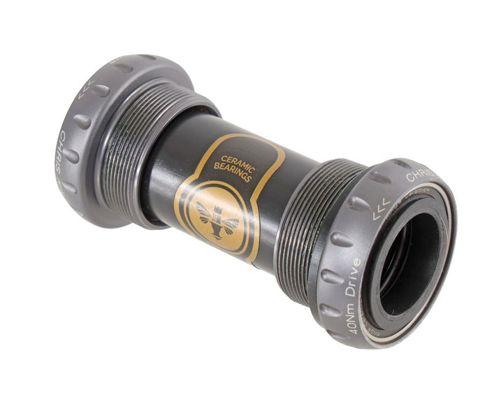 Chris King ThreadFit 24 Ceramic Bottom Bracket GREY 68/73mm BSA English Shimano