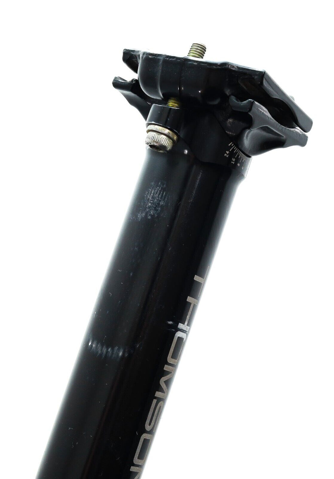 Thomson Elite Alloy Seatpost 30.9 x 367mm 0 SB BLACK Mountain Bike 7 x 7mm Trail