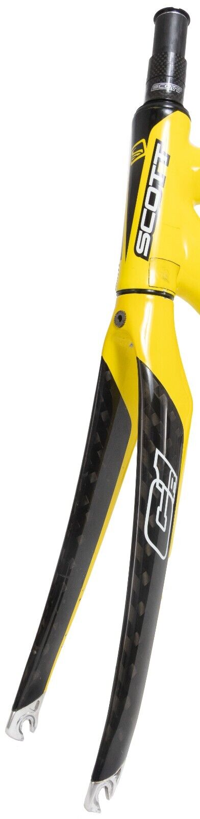 Scott CR1 Equipe Carbon Frameset 54cm Black/Yellow Road Race Bike QR Rim 2006