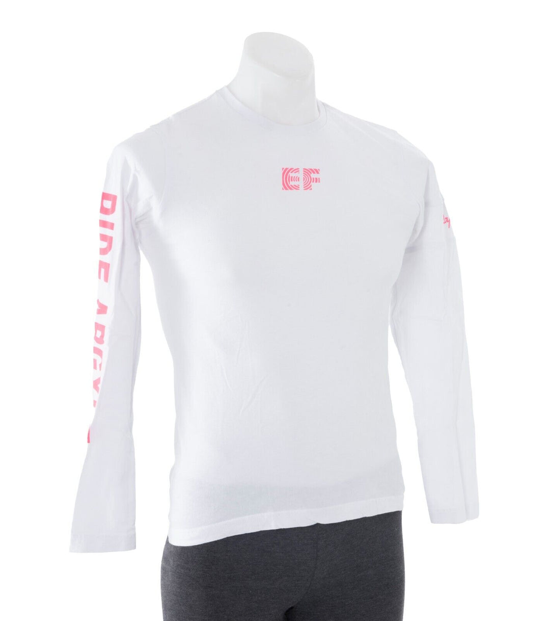 Rapha EF Education First Pro Cycling Team Long Sleeve Cotton Shirt Men XS White