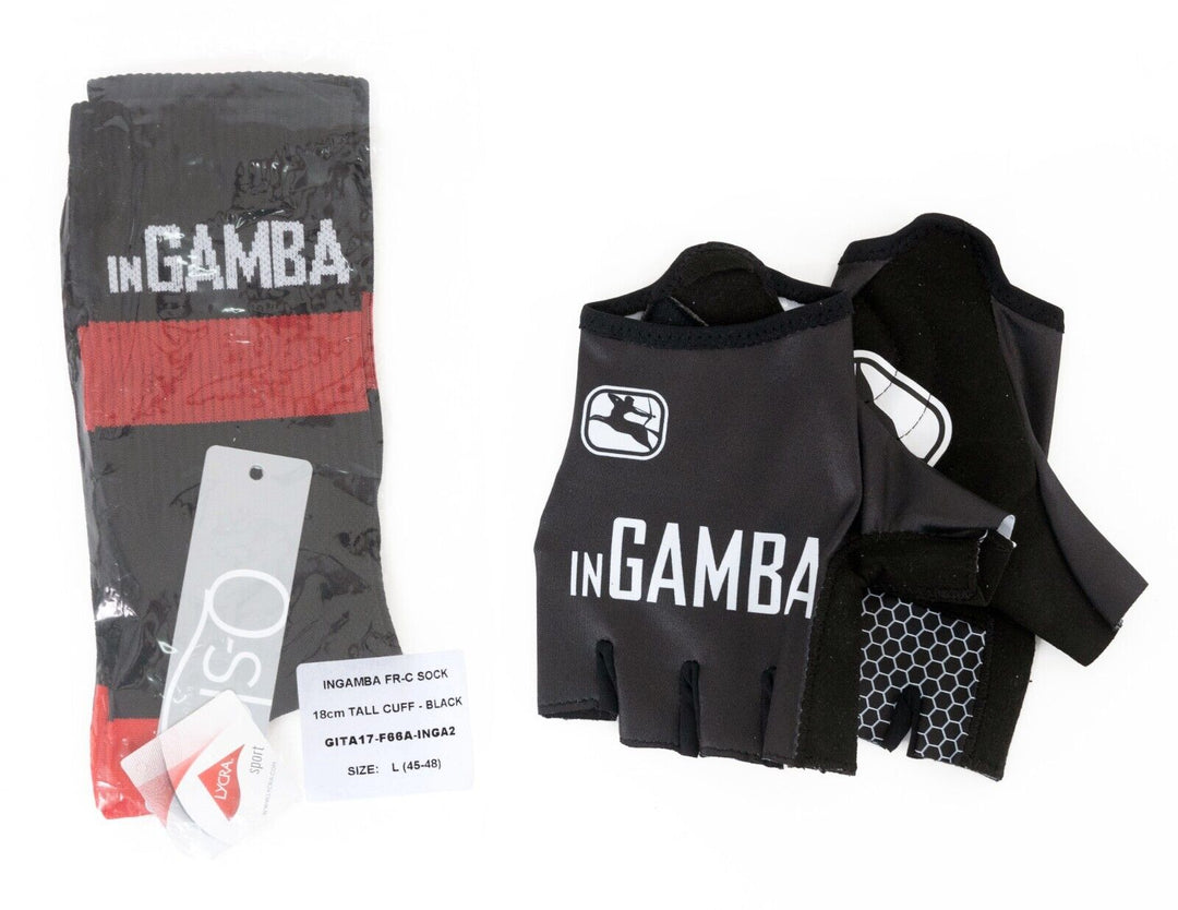 Giordana FR-C Pro inGAMBA SS Cycling Kit Men MEDIUM w/ Jacket + LG Gloves/Socks