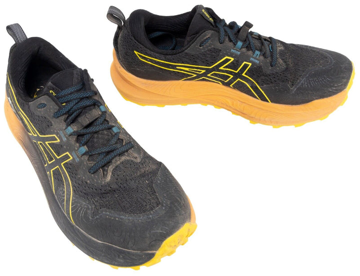 ASICS Trabuco Max 2 Trail Running Shoes Black/Yellow US Men 11.5 Off-Road Race