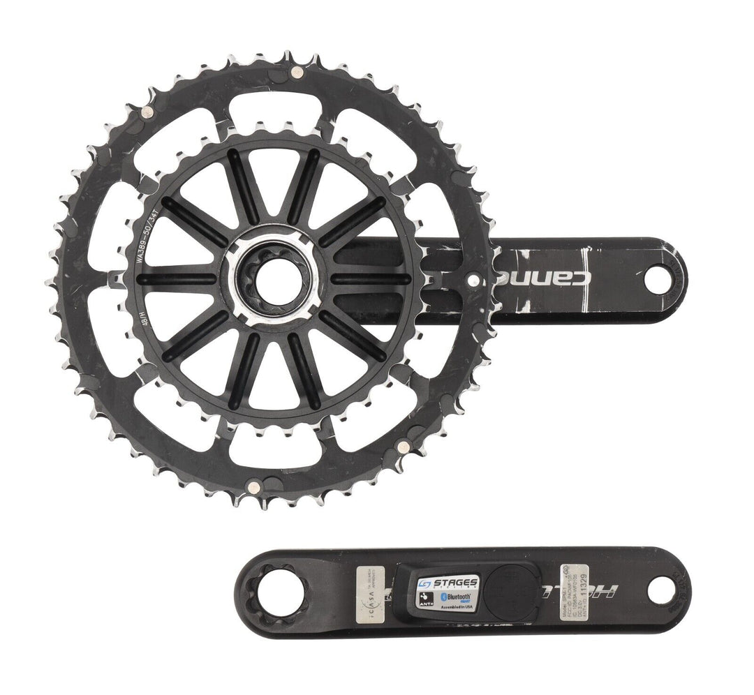 Cannondale SiSl Stages Power Meter Gen 1 Crankset 2x 50/34T 172.5mm Road Bike CX