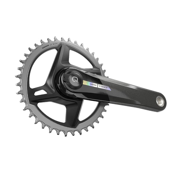 SRAM, Force D2 1x, Power Meter Crankset, Speed: 12, Spindle: 28.99mm, BCD: Direct Mount, 40, DUB, 165mm, Black, Road Disc