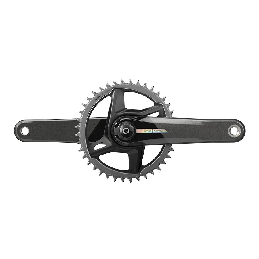 SRAM, Force D2 1x, Power Meter Crankset, Speed: 12, Spindle: 28.99mm, BCD: Direct Mount, 40, DUB, 165mm, Black, Road Disc