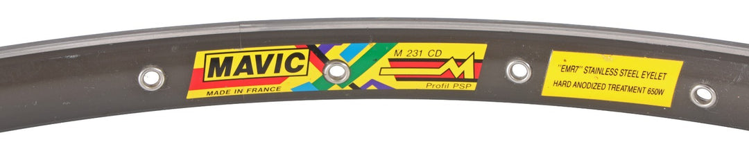 Mavic M231 CD 26" Alloy Clincher Mountain Bike Rim 32H French XC Vintage Cycling