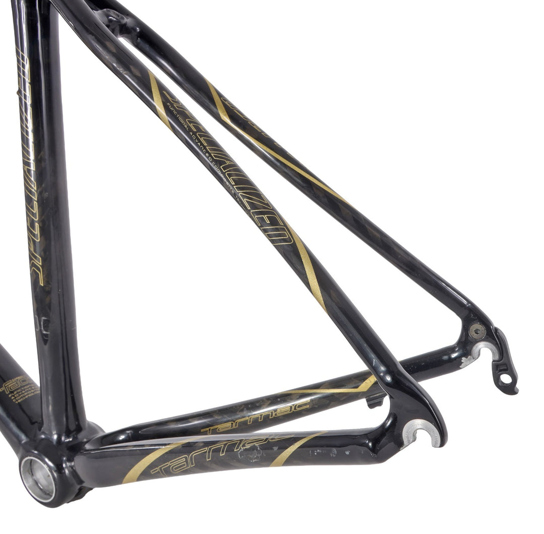 Specialized Tarmac Pro Carbon Road Bike Frameset 52cm Raw Gold 700c QR Rim 2008