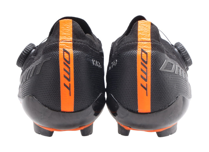 DMT KM0 Knit Mountain Bike Shoes EU 41 US Men 8 BOA BLACK/ORANGE 2-Bolt XC Race