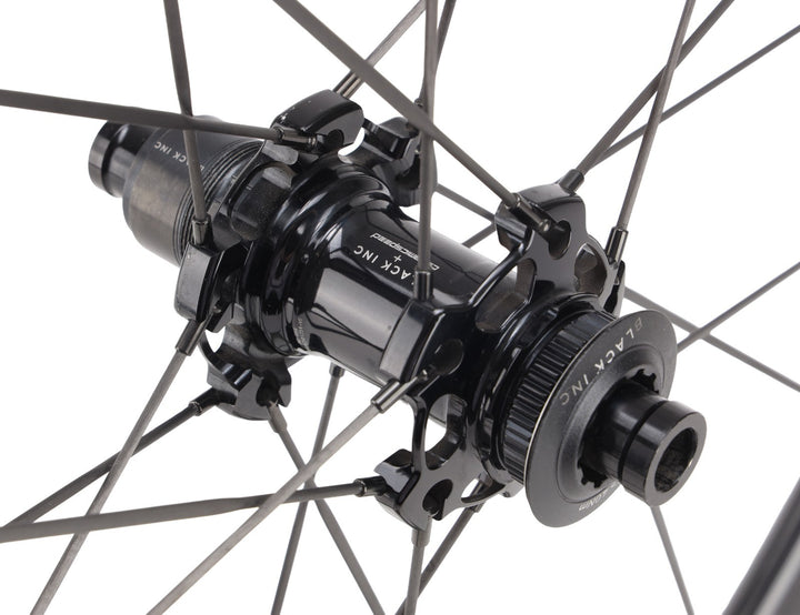 Black Inc 48|58 UD Carbon Spoke Tubeless CL Disc 12s Road Bike Wheelset SRAM XDR