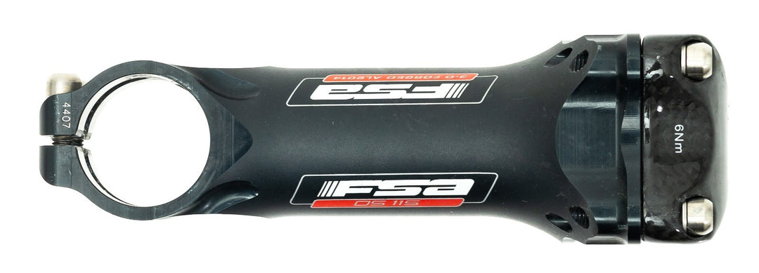 FSA OS 115 Alloy Road Bike Stem 31.8 x 110mm 6º 1 1/8" Gravel Triathlon