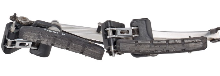 Shimano Deore XT BR-M750 Mountain Bike V-Brake Set SILVER Linear Pull Vintage