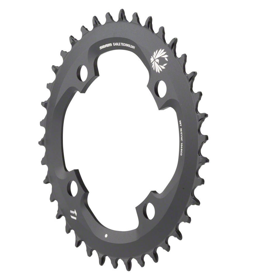 SRAM X-Sync 2 Eagle 38T Mountain Bike Chainring 12 Speed 4 Bolt 104BCD CX DH