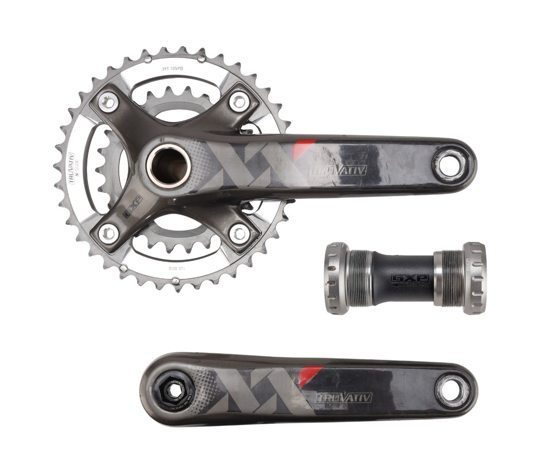 SRAM XX Truvativ GXP 2x 10 Speed Carbon Mountain Bike Crankset 175mm 26/39T w/BB
