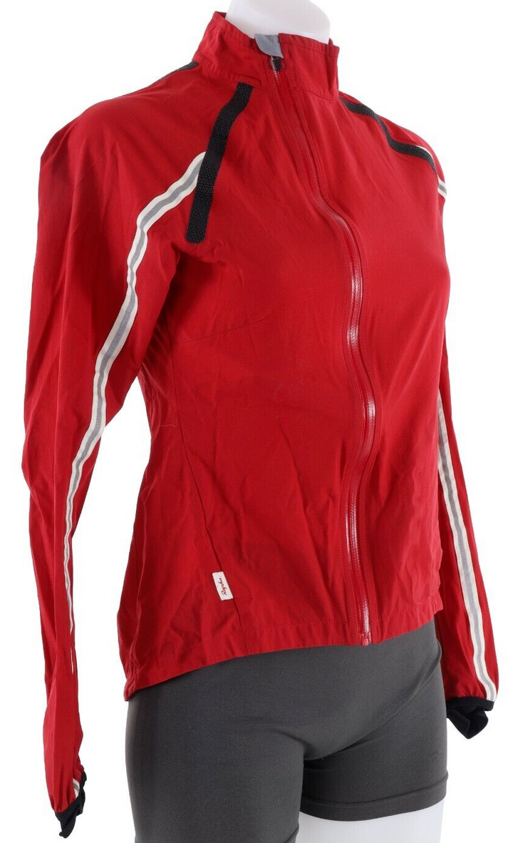 Rapha Women Wind Jacket XS Red Lightweight Road Bike Gravel CX Cycling Packable