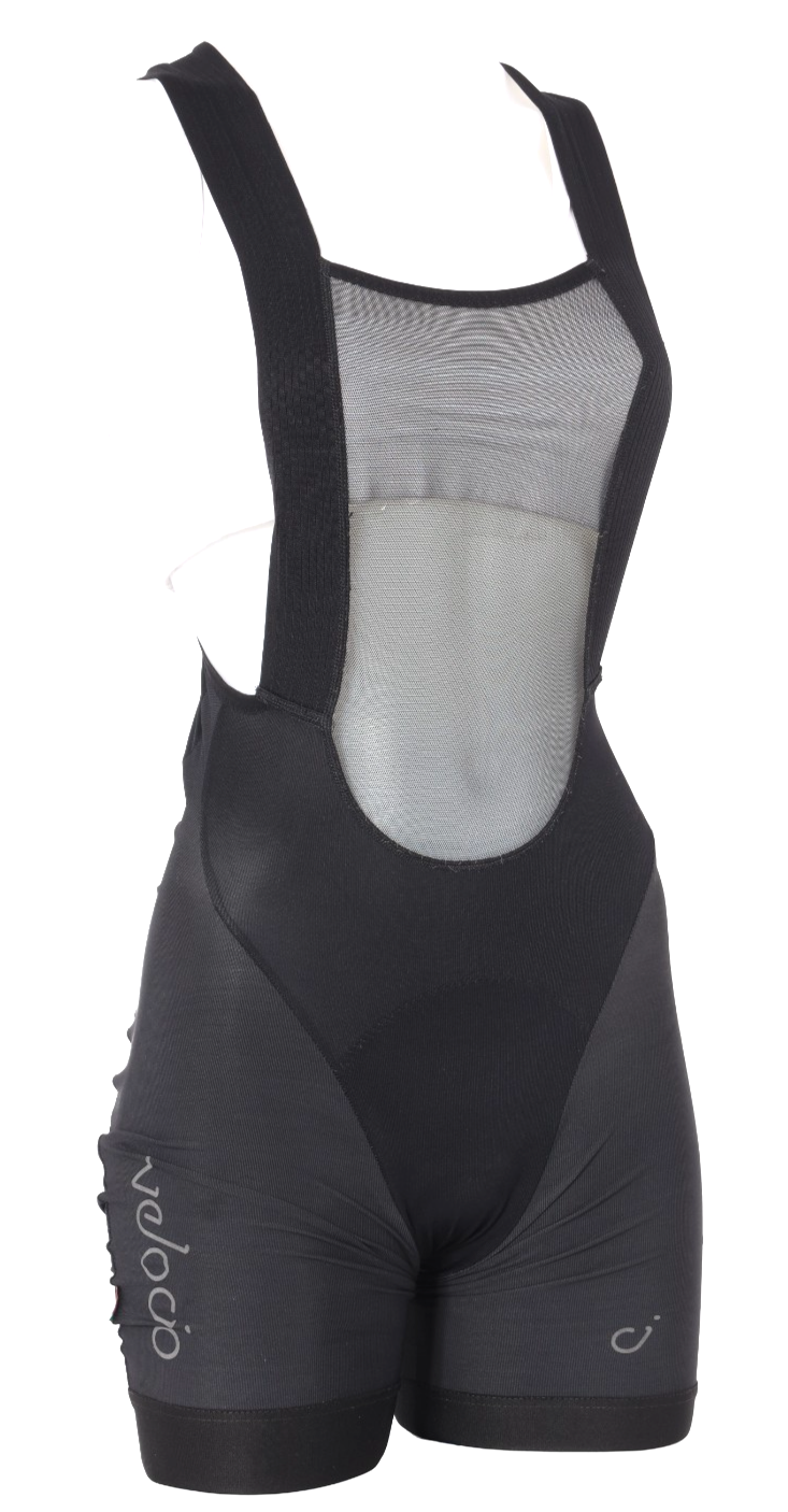 Velocio LUXE Cycling Bib Short Women SMALL Black/Purple Road Bike Gravel Cycling