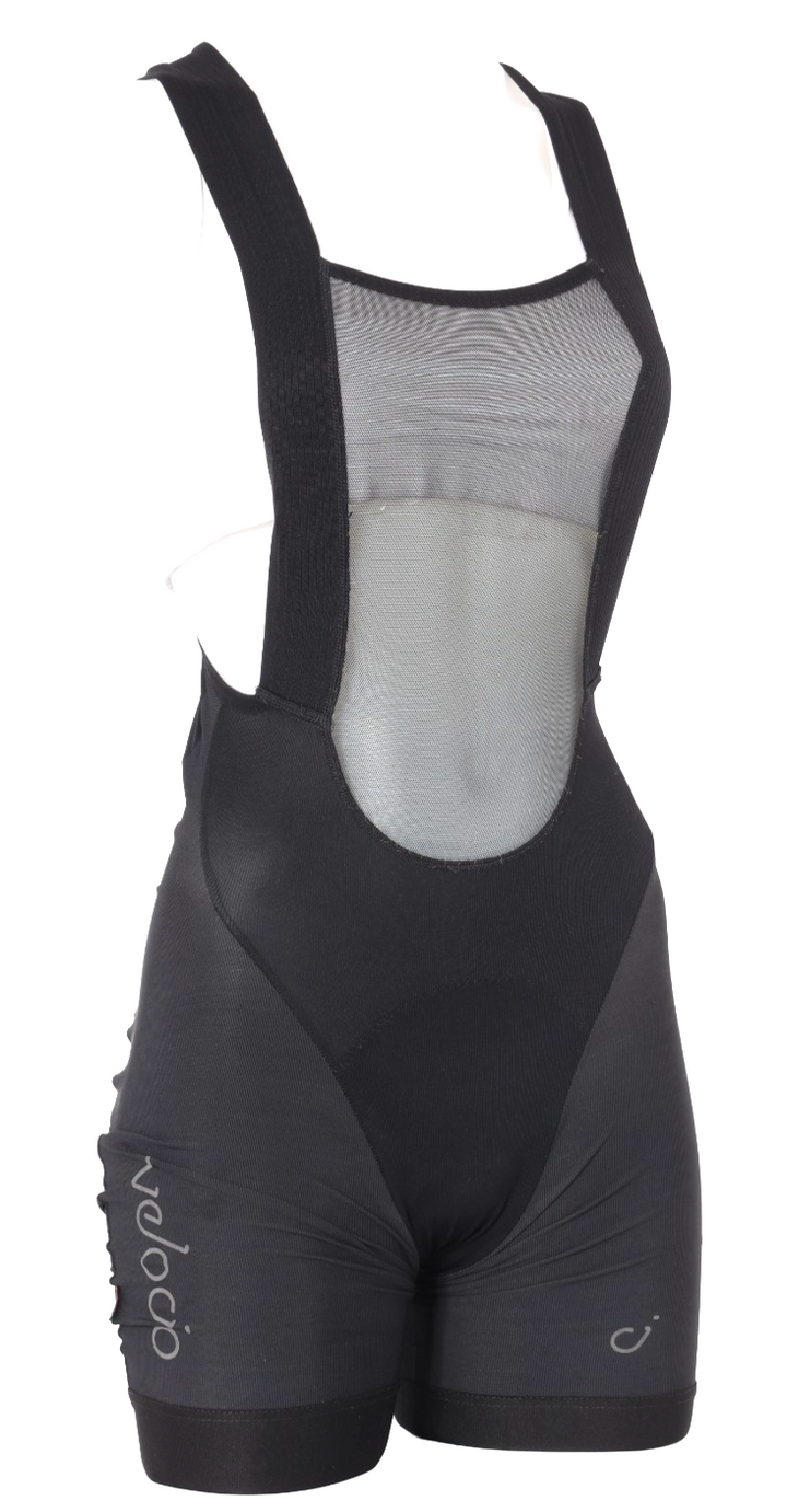 Velocio LUXE Cycling Bib Short Women SMALL Black/Purple Road Bike Gravel Cycling