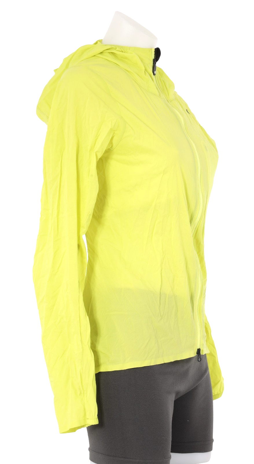 Velocio Ultralight Hooded Cycling Jacket Women XS Neon Yellow Road Bike MTB