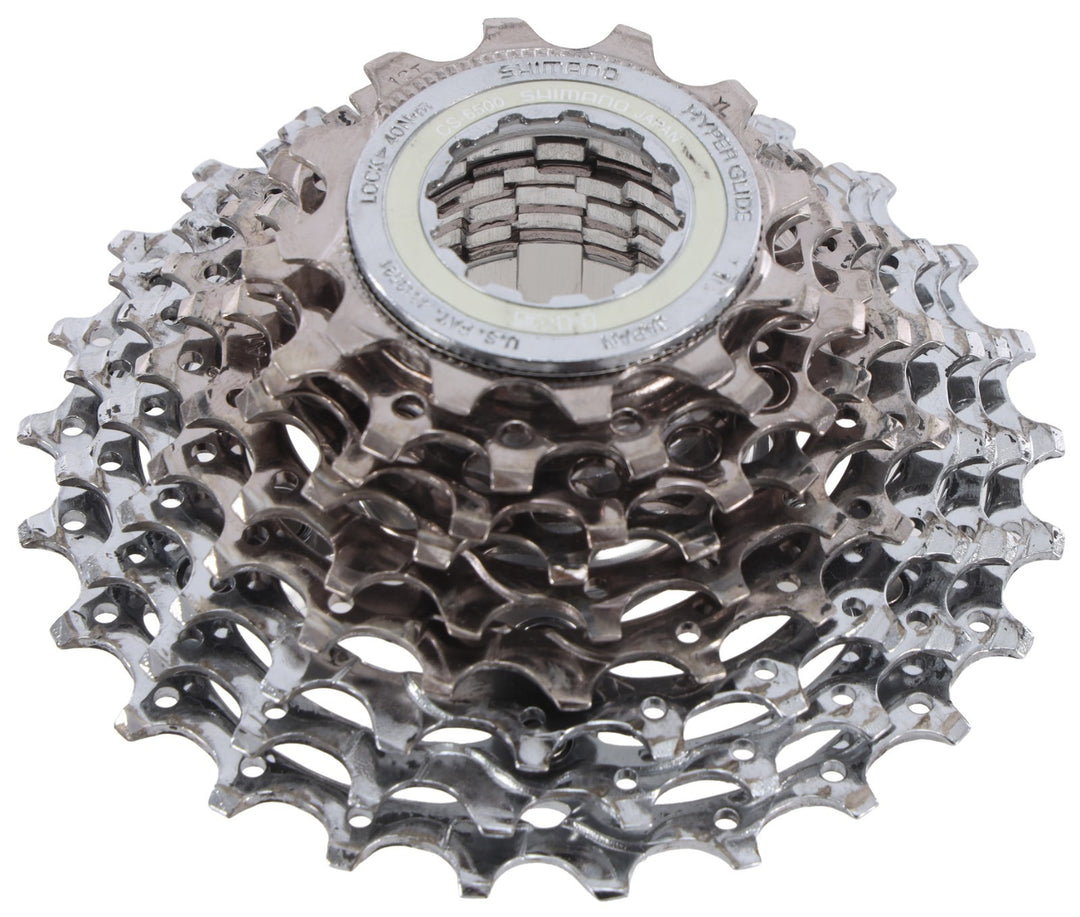 Shimano Ultegra CS-6500 9 Speed Road Bike Cassette 12-25T HG Race Silver CX