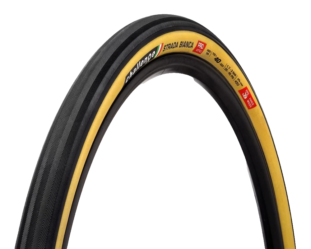Challenge Strada Bianca Pro Handmade Clincher Gravel Bike Tire 700 x 40c Tan TLR