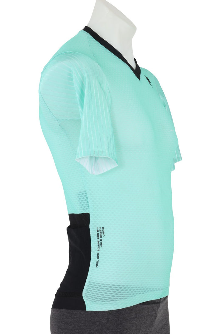 ASSOS Equipe RSR Short Sleeve Cycling Jersey Men LARGE Teal Road Bike Gravel S11