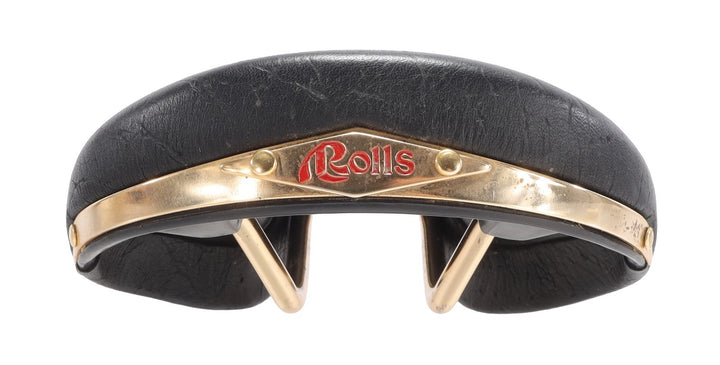 Selle San Marco Rolls Classic Bike Saddle 145mm BLACK 7x 7mm Steel Gold Vintage