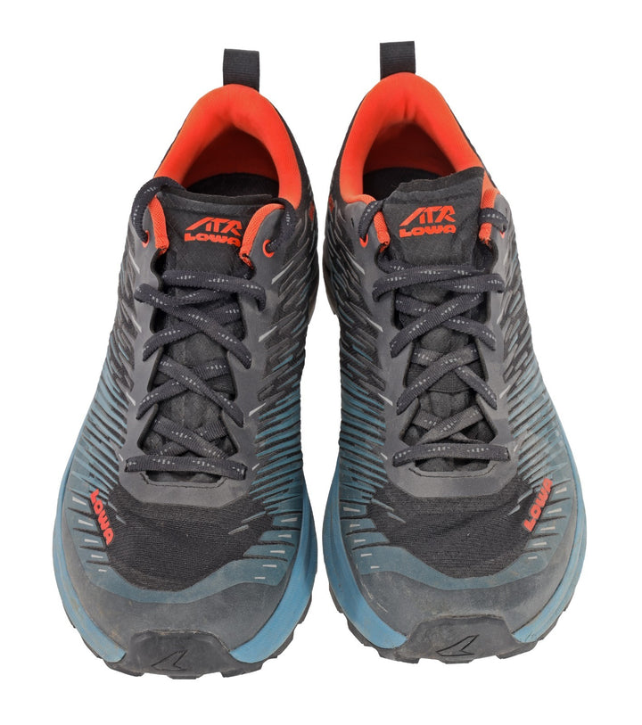 Lowa Amplux Trail Running Shoes US Men 9 Blue/Orange Hiking Walking REPTEX Mtn