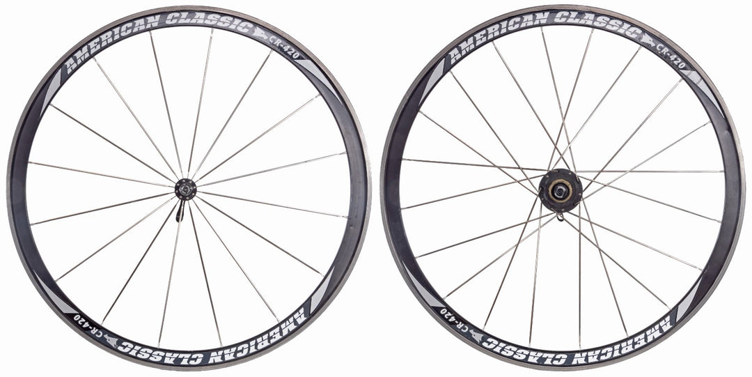 American Classic CR-420 Alloy Clincher 10s Road Wheelset 700c Shimano QR Rim Tri