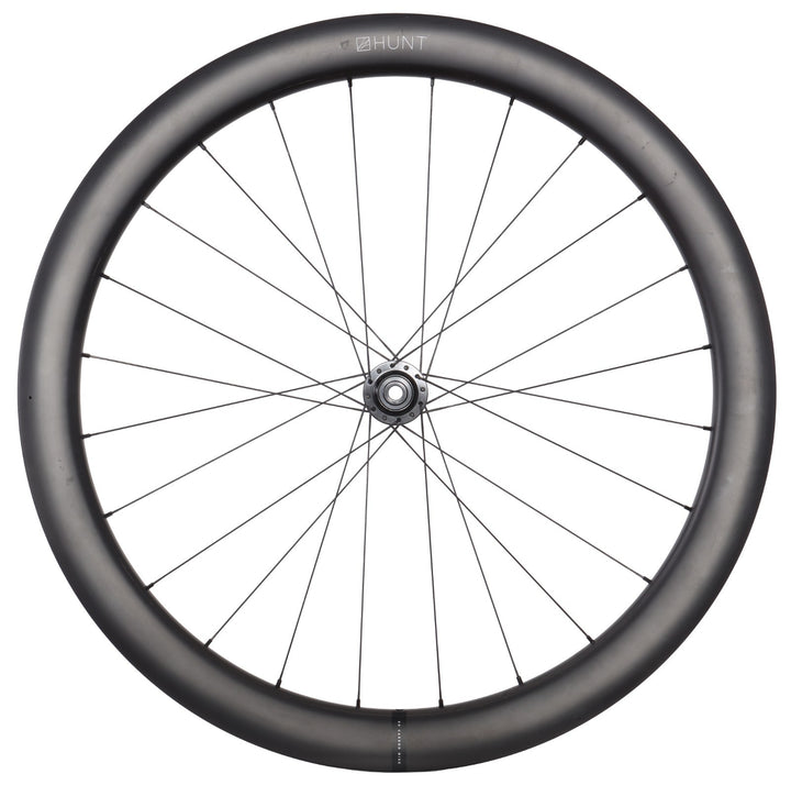 HUNT 50 Carbon Disc Tubeless Road Bike FRONT Wheel 12x 100mm 700c Gravel Cross