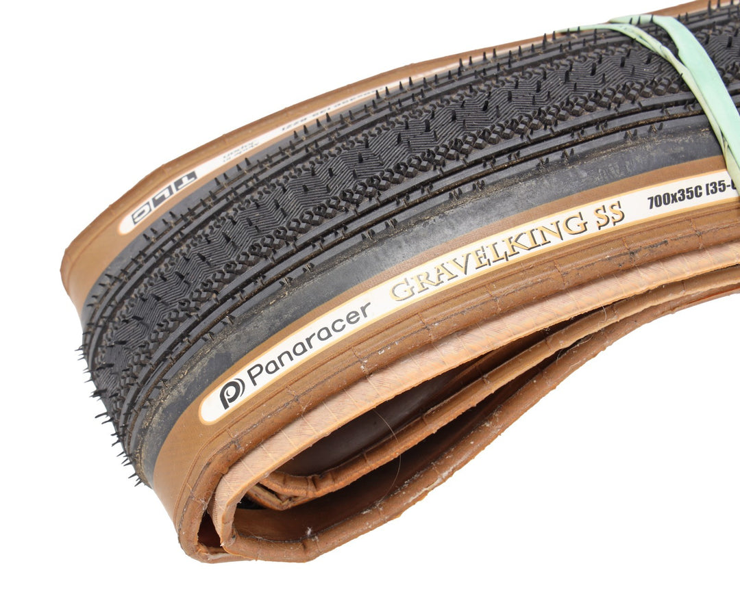 Panaracer GravelKing SS Tubeless Gravel Bike Tires 700 x 35c PAIR Tanwall TLC CX