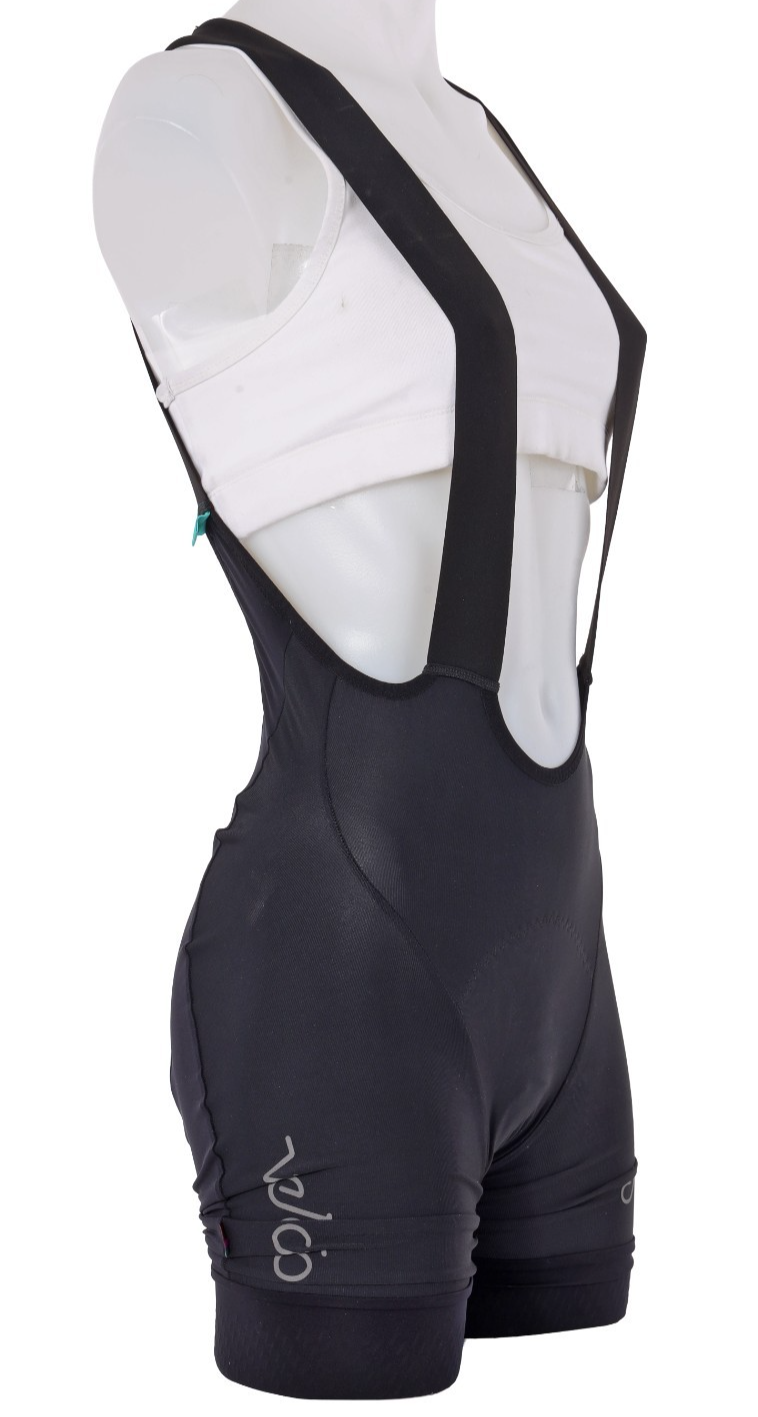 Velocio Concept Bib Shorts Women MEDIUM Black Road Bike Gravel Mountain Cycling