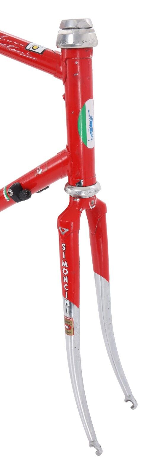 Simoncini Steel Road Bike Frameset 56cm RED 700c Columbus SLX Campagnolo Vintage