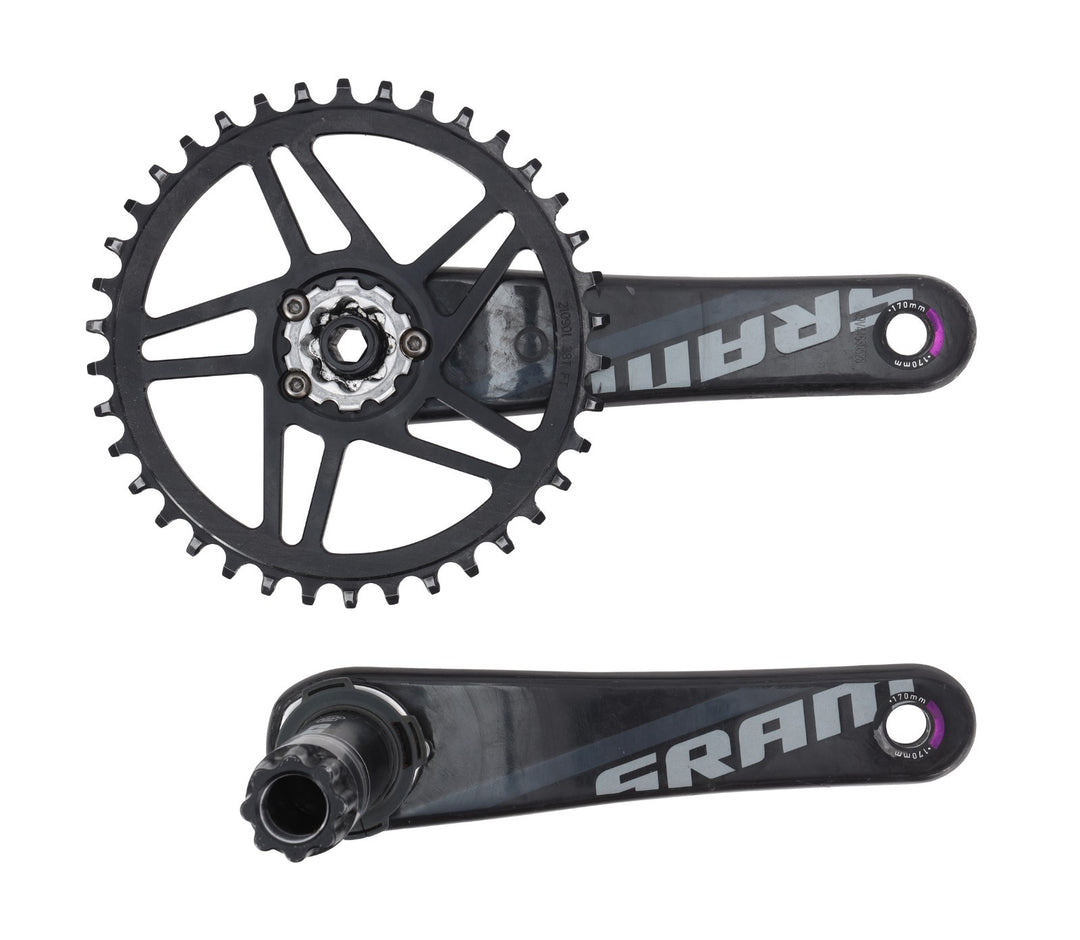 SRAM Force 1 Carbon 1x 11 Speed Gravel Bike Crankset 170mm 38T Direct Mount BB30