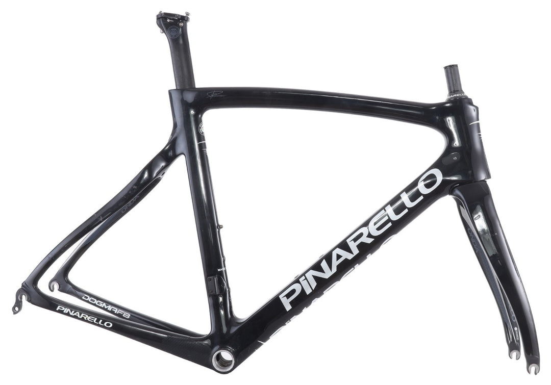 Pinarello Dogma F8 Carbon Road Bike Frameset 56cm Gloss BLACK 700c QR Italy 2015