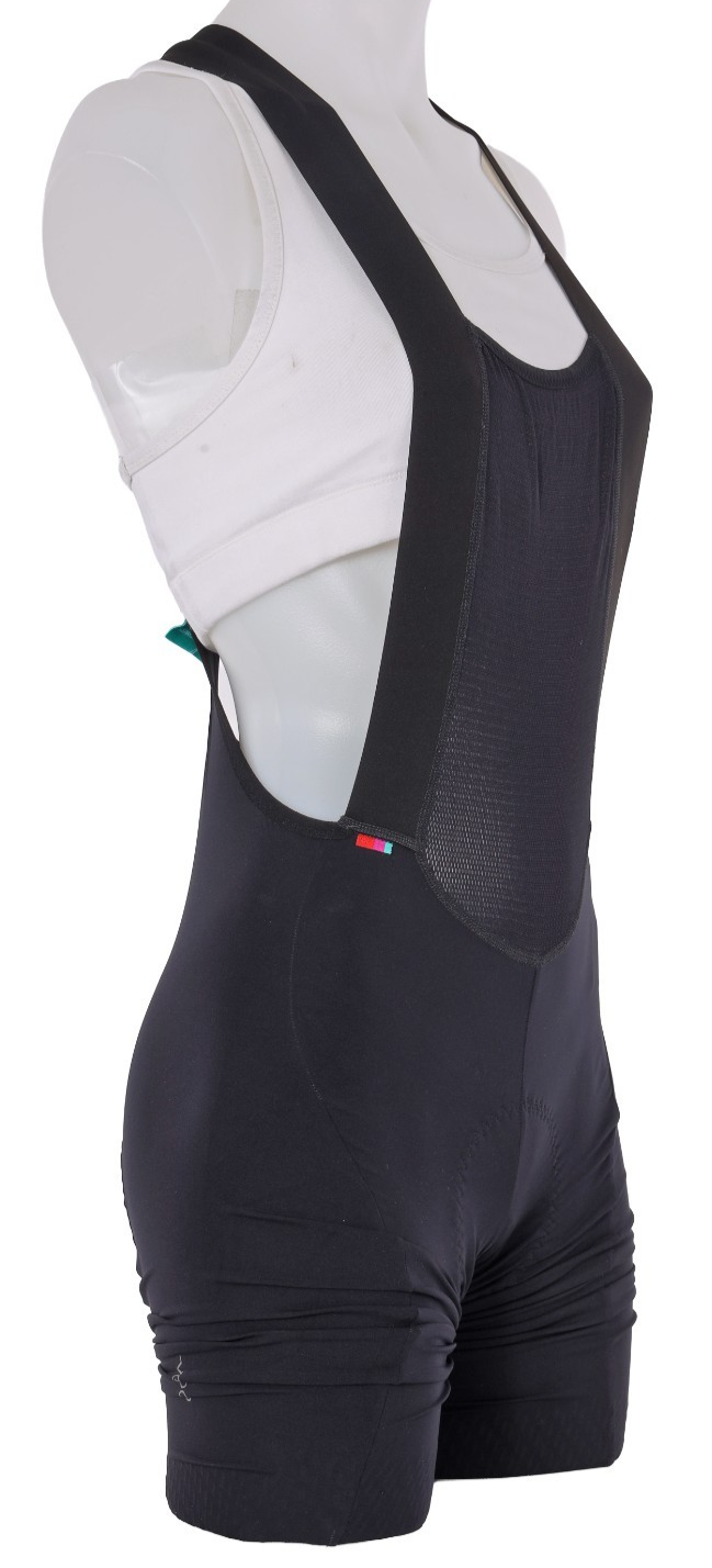 Velocio Luxe Cycling Bib Short Women MEDIUM Black Road Bike Gravel Cycling