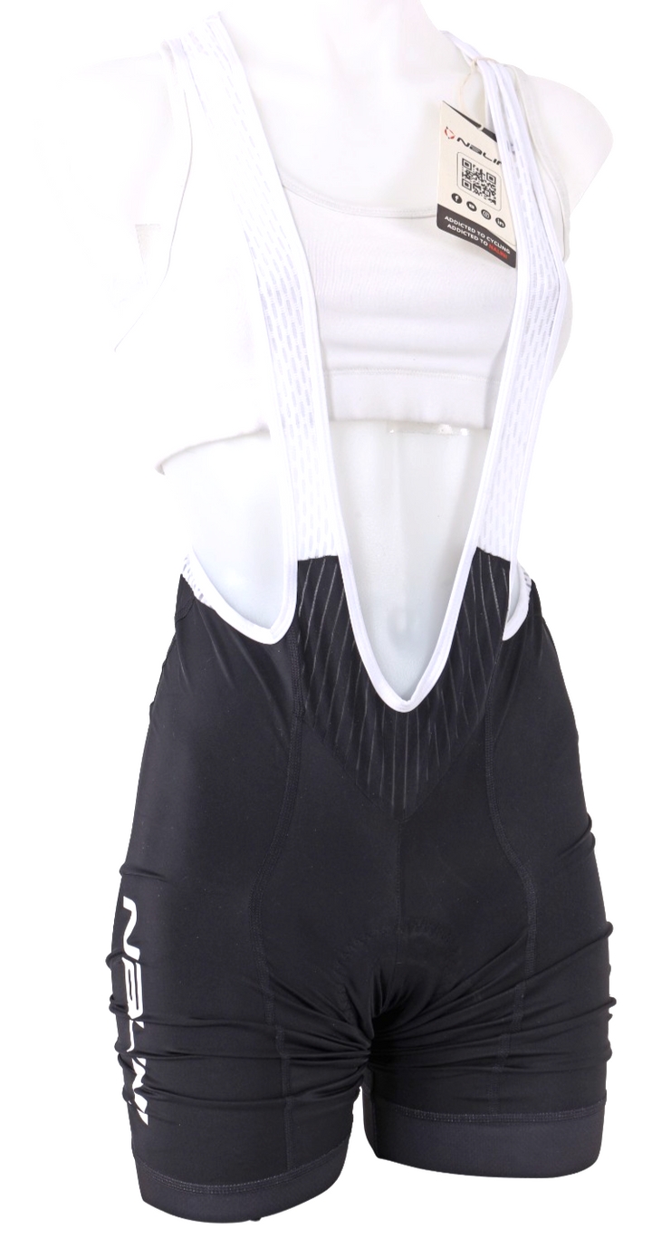 Nalini Linea Team Cycling Bib Shorts Women MEDIUM Black Road Bike Gravel