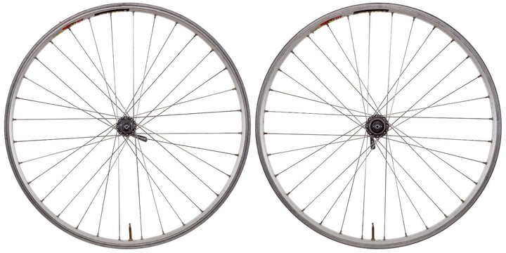 Mavic X517 26" XTR Alloy 8/9s Clincher Mtn Bike Wheelset Titanium Shimano Rim QR
