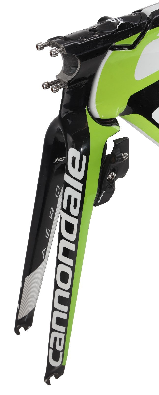 Cannondale Slice RS Carbon TT Bike Frameset 54cm BLK/GRN 700c Rim 2014 FOR PARTS