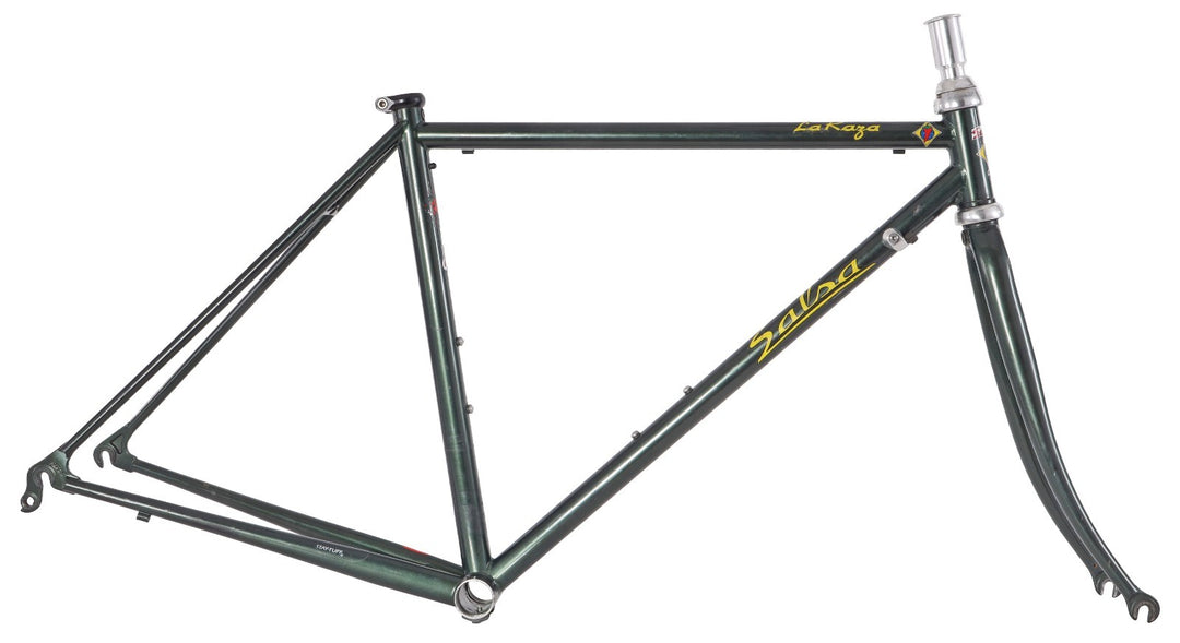 Salsa La Raza Steel Road Bike Frameset 44cm GREEN 700c Race Cycling Vintage '90s