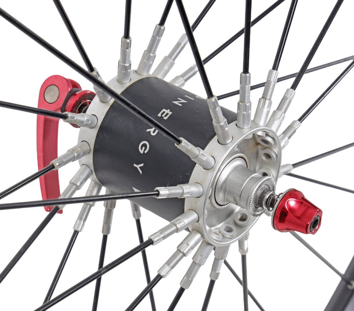 Spinergy Spox 26" Alloy 9/10s Carbon Spoke Mtn Bike Wheelset Shimano QR Vintage