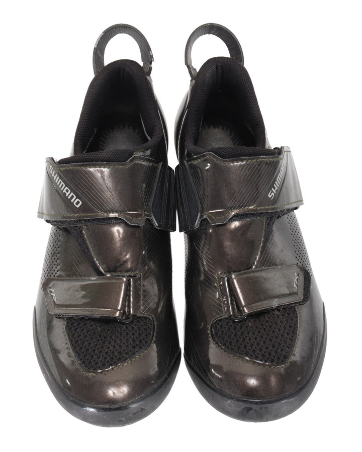 Shimano TR9 Carbon Tri Racing Shoes EU 38 US Men 5-5.5 Brown 3-Bolt SH-TR901